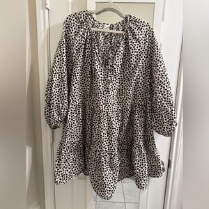 H&M Black and White Polka Dot Tunic